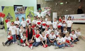 The opening ceremony of the new program of Red noses at the Paediatric clinic enriched children from kindergarten Vodmat