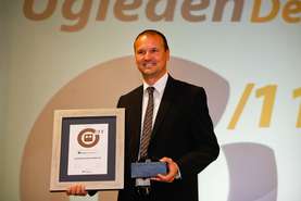 Samo Roš, Head of Human Resources and Member of the Lek Board of Management upon receiving the award