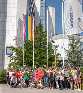 Rainbow flag to mark Pride month at Novartis Slovenia
